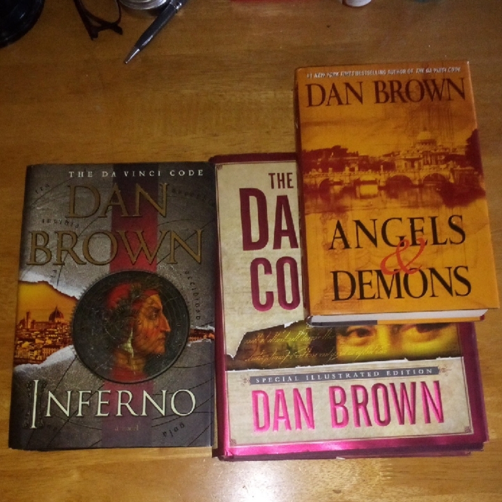 Dan Brown Inferno, Illustrated DaVinci Code, Angels & Demons 1 St Ed